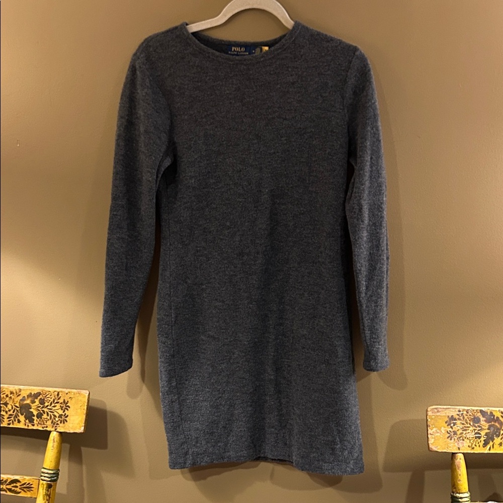 Polo by Ralph Lauren Dark Gray Long Sleeve Dress